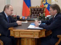 России Владимир Путин и уполномоченный при президенте РФ по защите прав предпринимателей Борис Титов