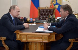России Владимир Путин и уполномоченный при президенте РФ по защите прав предпринимателей Борис Титов