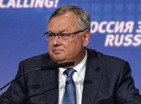 Президент, председатель правления ОАО «Банк ВТБ» Андрей Костин на 7-м ежегодном инвестиционном форуме ВТБ Капитал «Россия зовет!» в Центре международной торговли в Москве