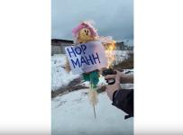Дольщики сожгли «Норманн» на Масленицу