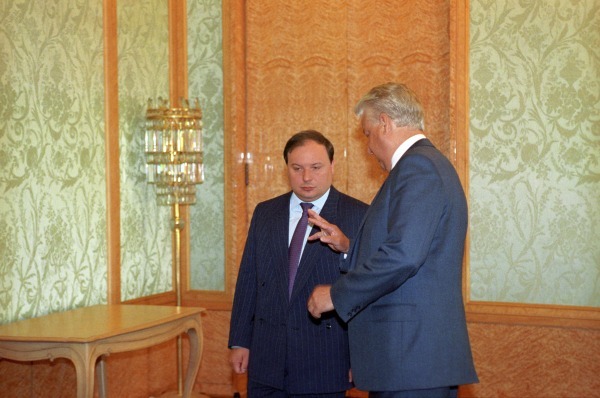 Егор Гайдар и Борис Ельцин