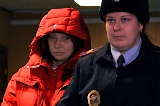 Ирина Голосная во время ареста