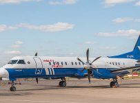 Самолет Saab-2000 авиакомпании Полет в Воронежском аэропорту